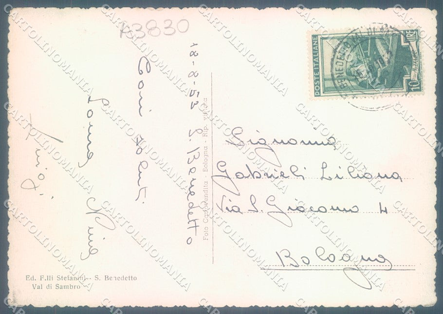 Bologna S. Benedetto Val di Sambro FG cartolina JK1419 – retro
