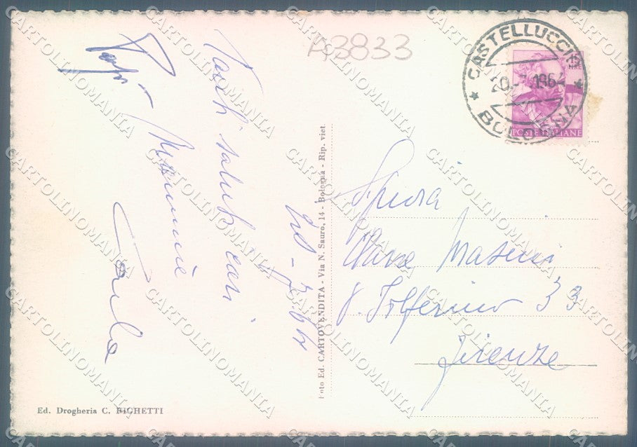 Bologna Castelluccio FG cartolina JK1420 – retro