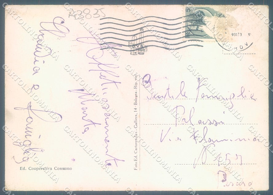 Bologna S. Benedetto Val di Sambro Monteacuto Vallese ABRASA FG cartolina JK1422 – retro