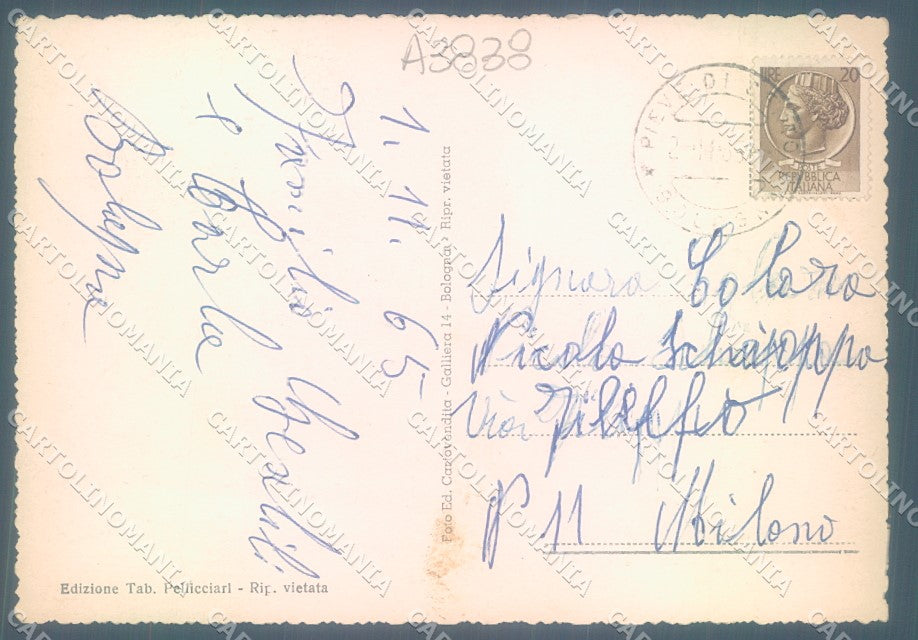 Bologna Pieve di Cento Scuole Comunali FG cartolina JK1424 – retro