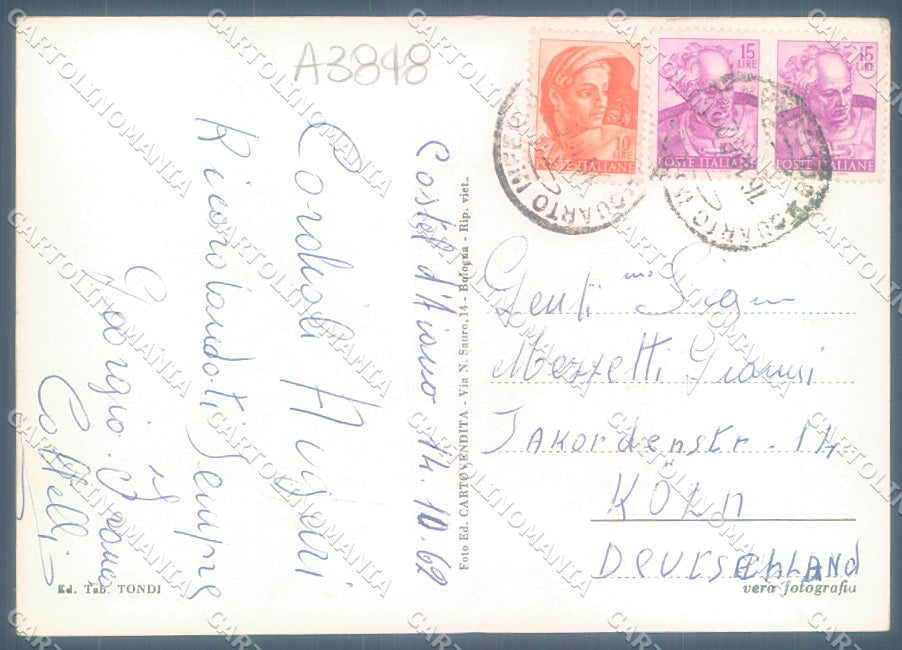Bologna Castel d'Aiano Foto FG cartolina JK1427 – retro