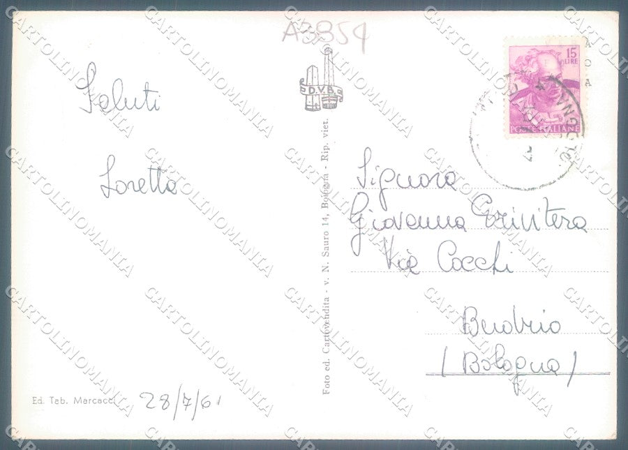 Bologna Vidiciatico Foto FG cartolina JK1429 – retro