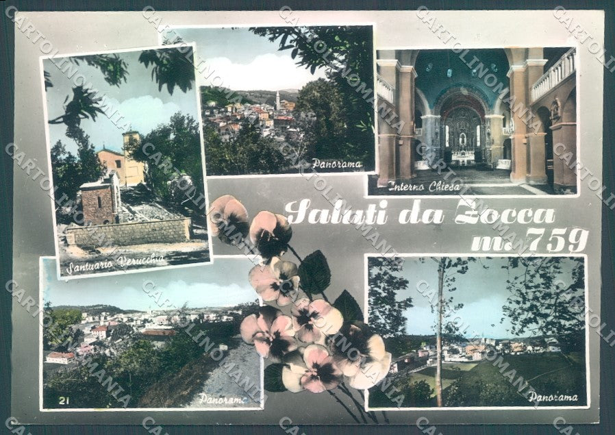 Bologna Zocca Santuario saluti da Foto FG cartolina JK1434 – fronte