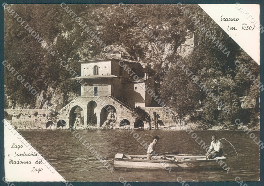 L'Aquila Scanno Lago Santuario Foto FG cartolina JK1440 – fronte