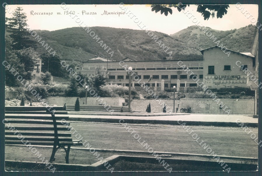 L'Aquila Roccaraso Piazza Municipio Foto FG cartolina JK1442 – fronte