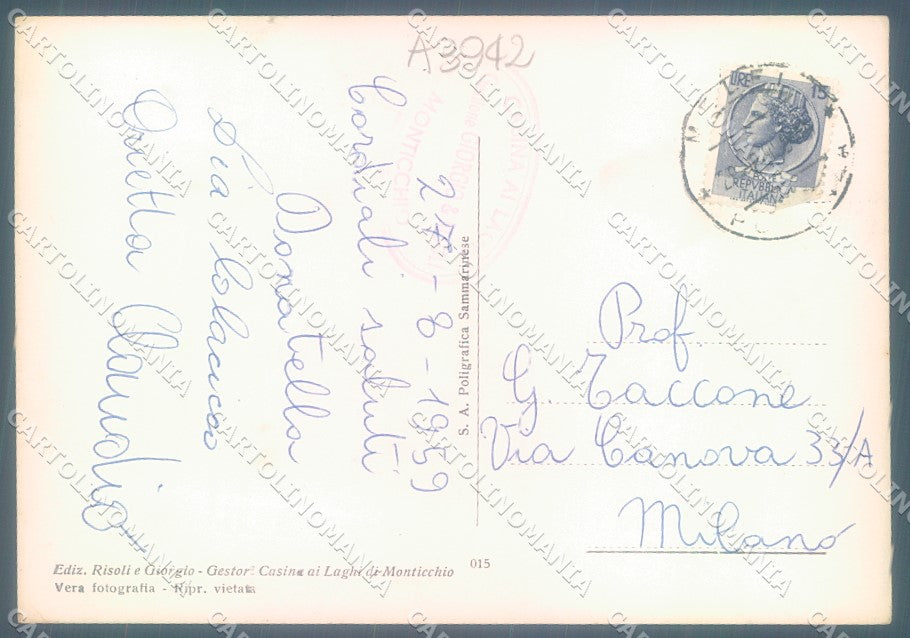 Potenza Monticchio Atella Foto FG cartolina JK1456 – retro
