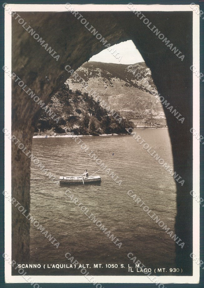 L'Aquila Scanno Lago Foto FG cartolina JK1469 – fronte