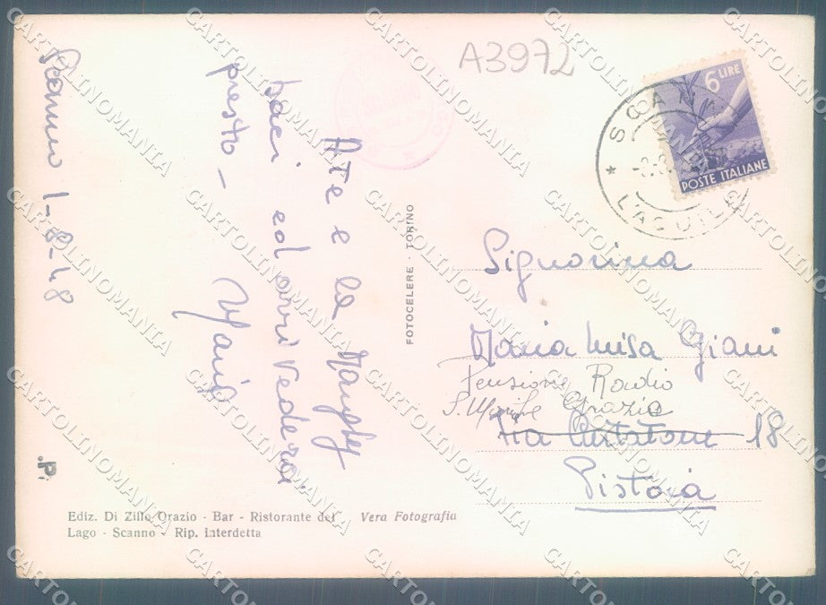 L'Aquila Scanno Lago Foto FG cartolina JK1469 – retro