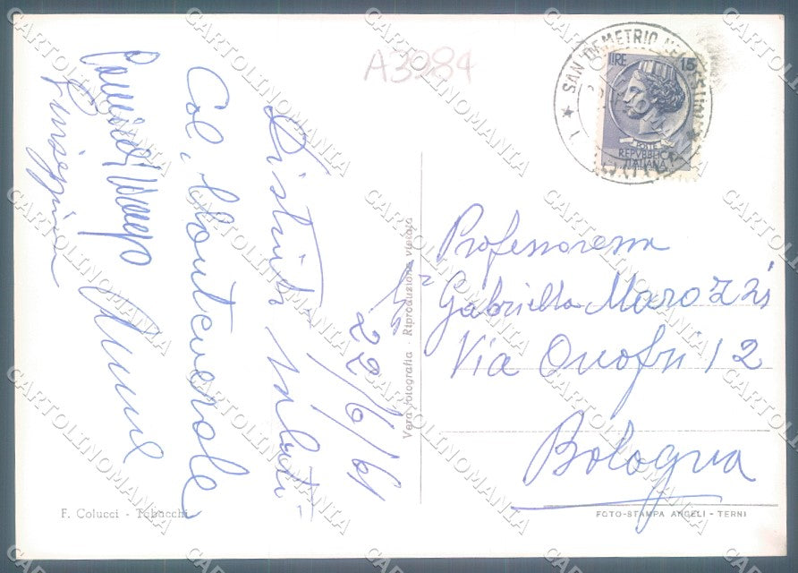 L'Aquila S. Demetrio nei Vestini Foto FG cartolina JK1473 – retro