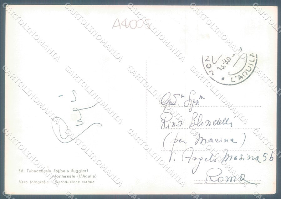 L'Aquila Montereale Foto FG cartolina JK1483 – retro