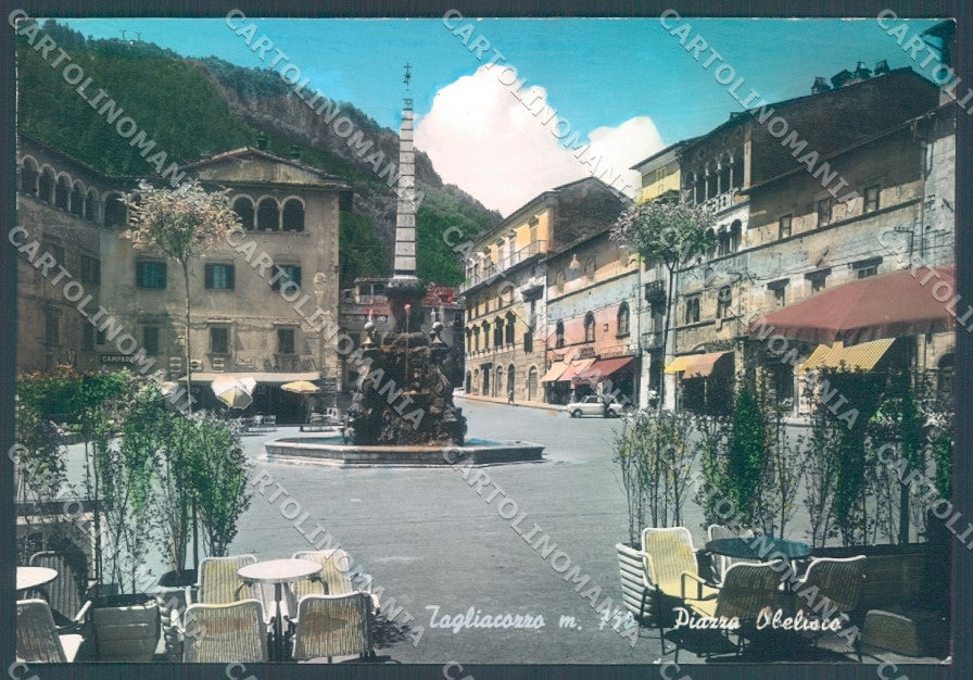 L'Aquila Tagliacozzo Piazza Obelisco Alterocca 16605 Foto FG cartolina JK1497 – fronte