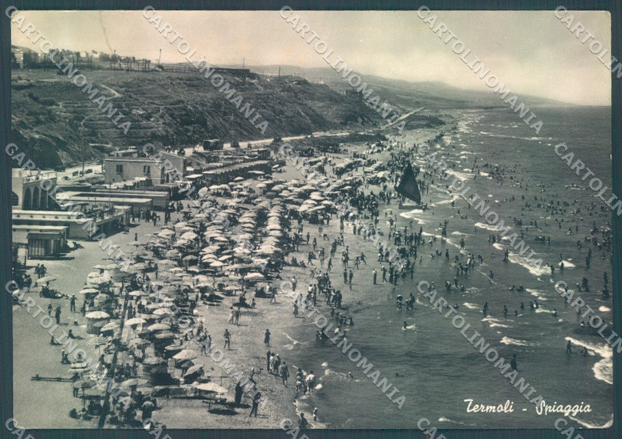 Campobasso Termoli Spiaggia STRAPPINO Foto FG cartolina JK1501 – fronte