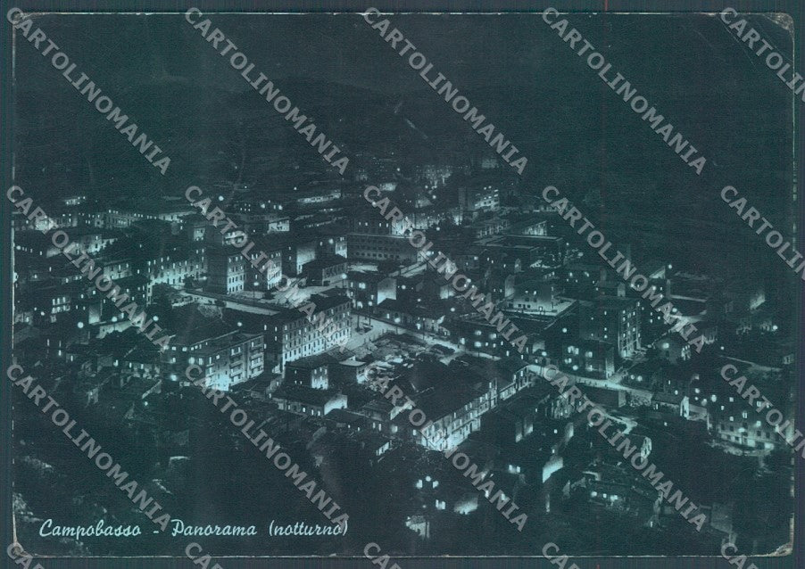 Campobasso Città Notturno Foto FG cartolina JK1502 – fronte