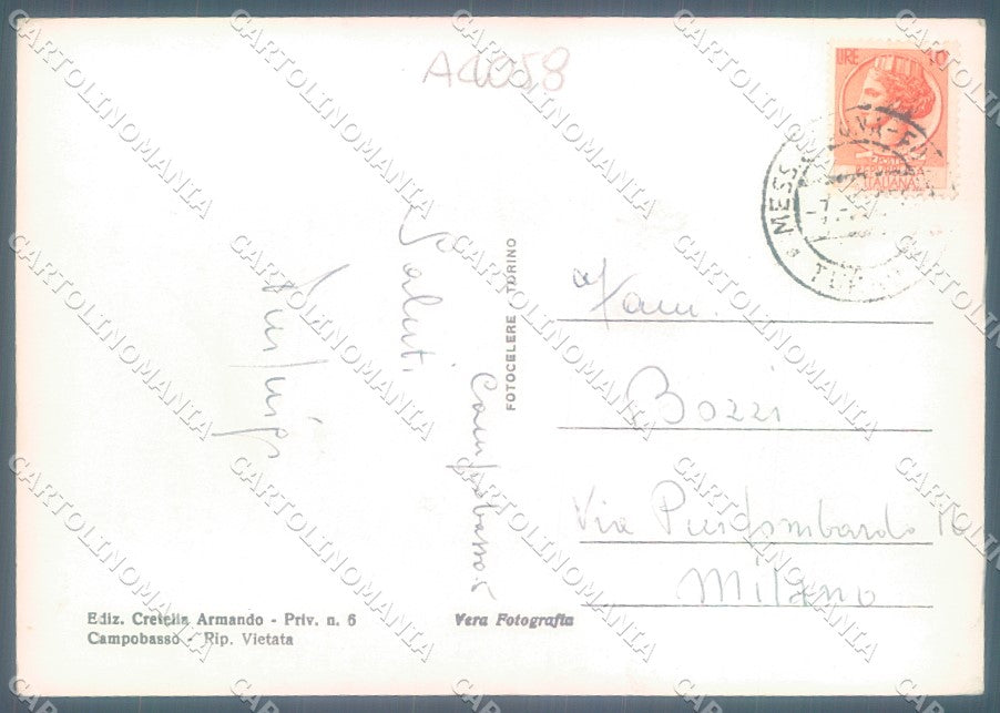 Campobasso Città Foto FG cartolina JK1508 – retro