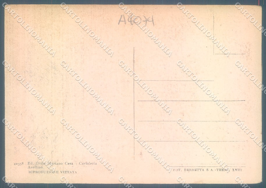 Avellino Città Basilica Montevergine Altare Maggiore FG cartolina JK1515 – retro