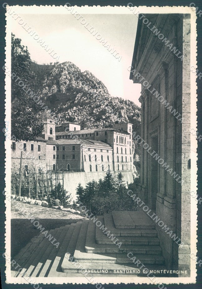 Avellino Città Santuario Montevergine PIEGA ANGOLO FG cartolina JK1516 – fronte