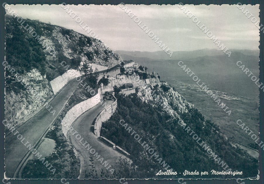 Avellino Città Strada per Montevergine Foto FG cartolina JK1522 – fronte