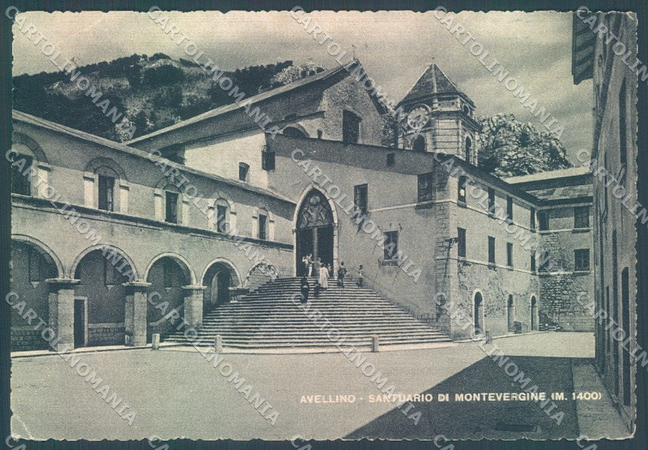 Avellino Città Santuario Montevergine PIEGHINA ANGOLO FG cartolina JK1523 – fronte
