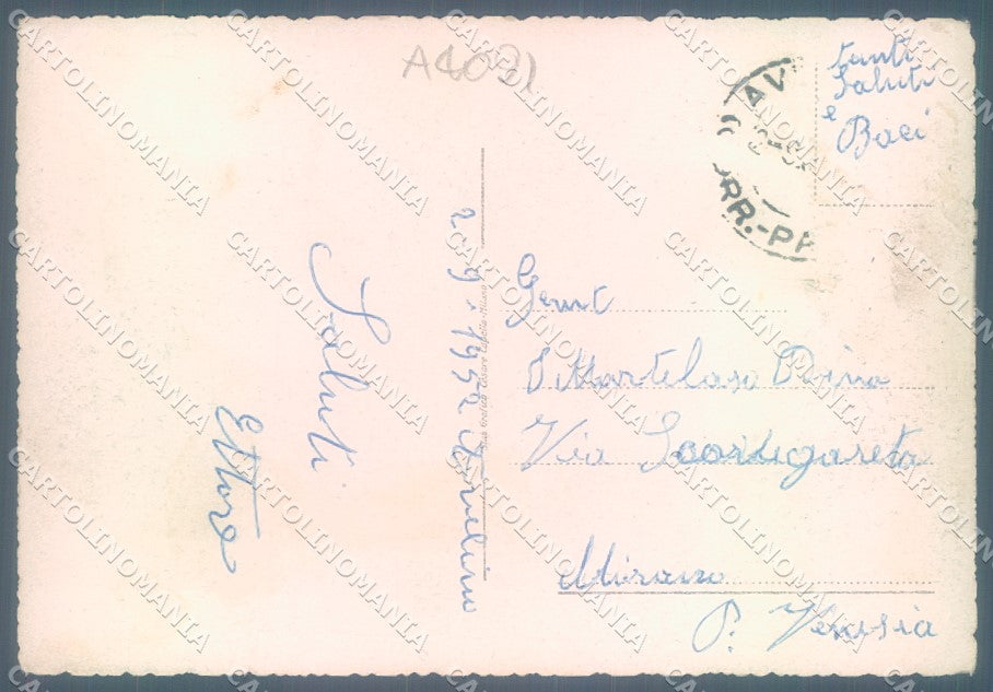 Avellino Città Santuario Montevergine PIEGHINA ANGOLO FG cartolina JK1523 – retro