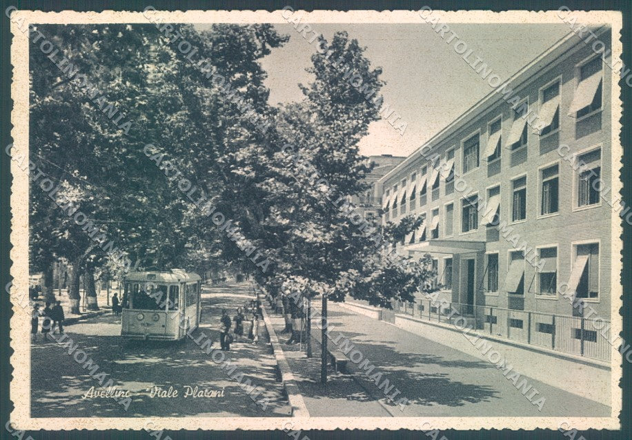 Avellino Città Tram Viale Platani FG cartolina JK1529 – fronte