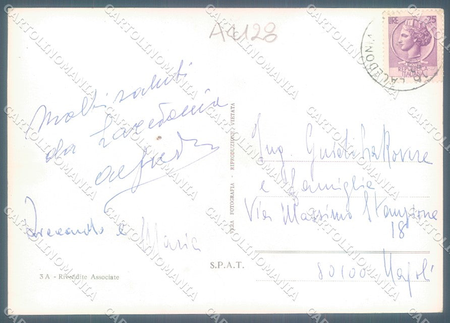 Avellino Lacedonia Foto FG cartolina JK1536 – retro