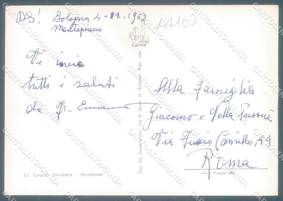 Potenza Montepiano saluti da Foto FG cartolina JK1547 – retro