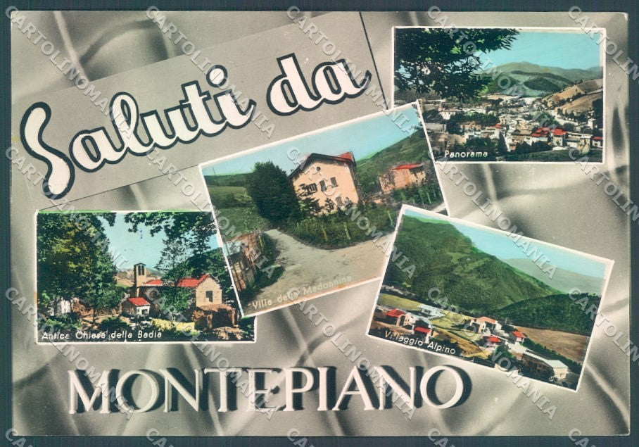 Potenza Montepiano saluti da Foto FG cartolina JK1548 – fronte