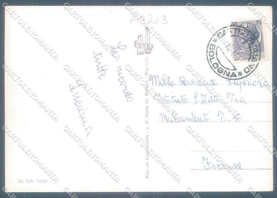 Bologna Castel d'Aiano Foto FG cartolina JK1558 – retro