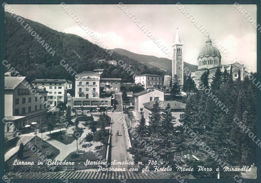 Bologna Lizzano in Belvedere Hotel Miravalle Chiesa Foto FG cartolina JK1561 – fronte