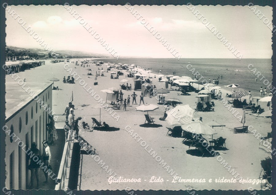 Teramo Giulianova Lido Spiaggia Foto FG cartolina JK1574 – fronte