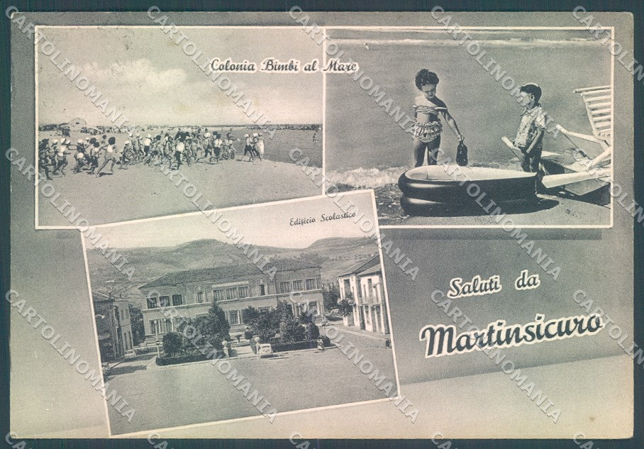 Teramo Martinsicuro Colonia Bambini Mare saluti da FG cartolina JK1575 – fronte