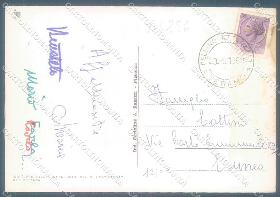 Teramo Cellino Attanasio Chiesa Foto FG cartolina JK1576 – retro