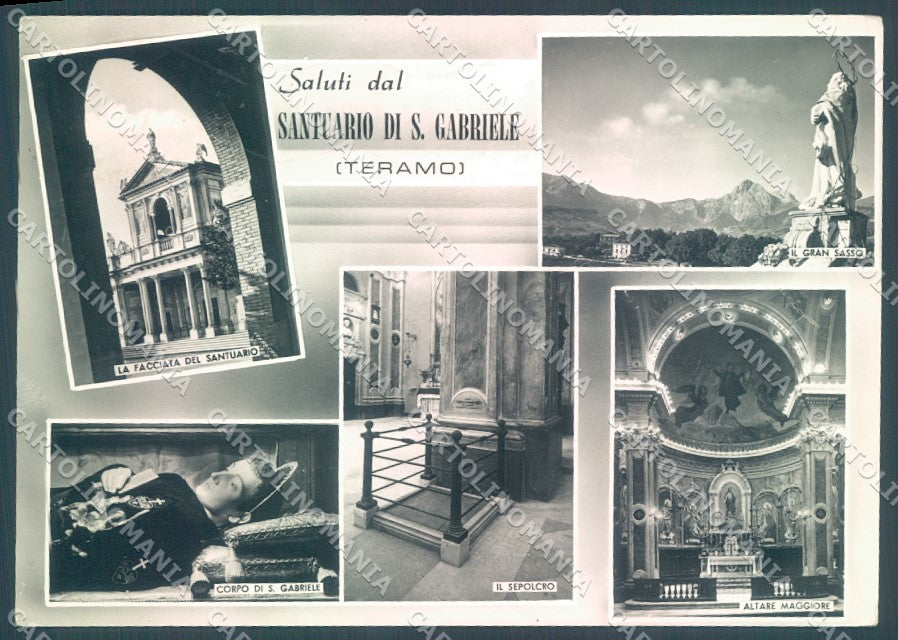 Teramo Città S. Gabriele Santuario Alterocca 1019 Foto FG cartolina JK1588 – fronte