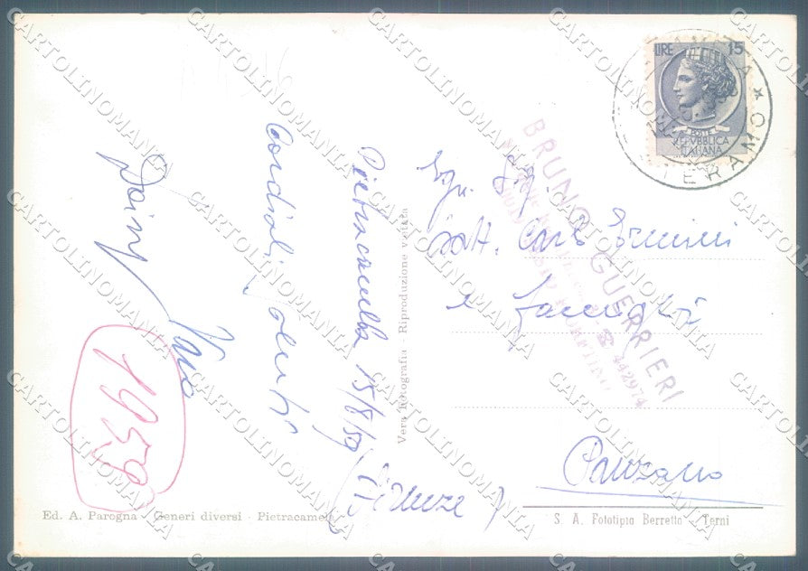 Teramo Pietracamela Gran Sasso Foto FG cartolina JK1601 – retro