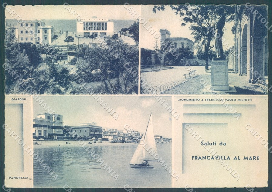 Chieti Francavilla al Mare saluti da FG cartolina JK1607 – fronte