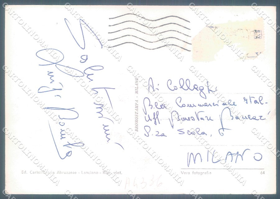 Chieti Lanciano Foto FG cartolina JK1612 – retro