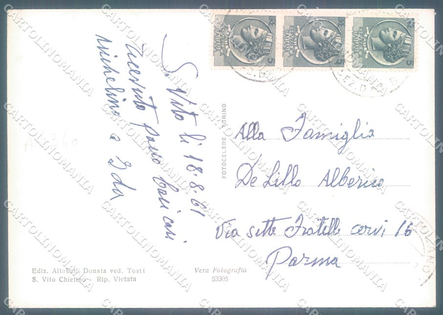 Chieti San Vito Chietino Foto FG cartolina JK1614 – retro