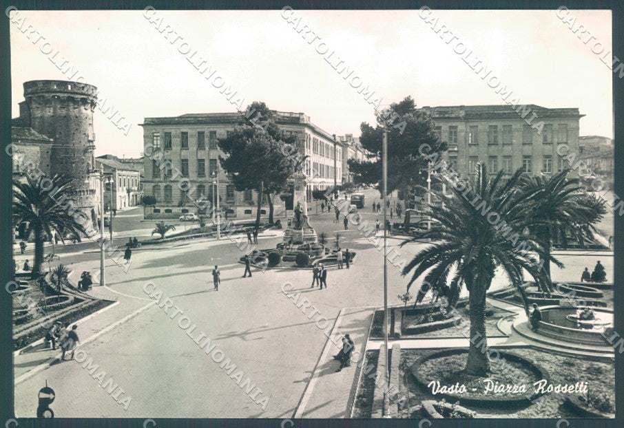 Chieti Vasto Castello Piazza Rossetti Foto FG cartolina JK1615 – fronte