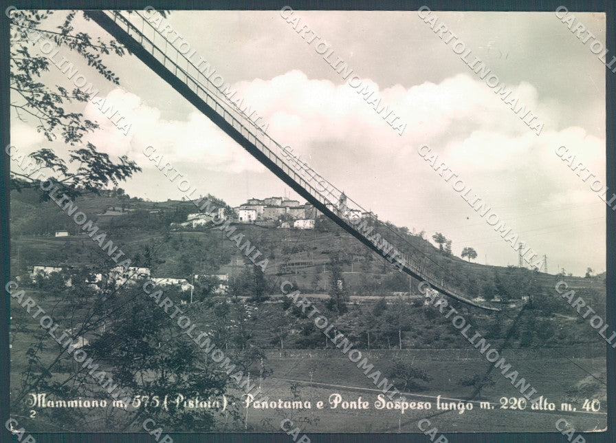 Pistoia Mammiano Ponte Sospeso Foto FG cartolina JK1620 – fronte
