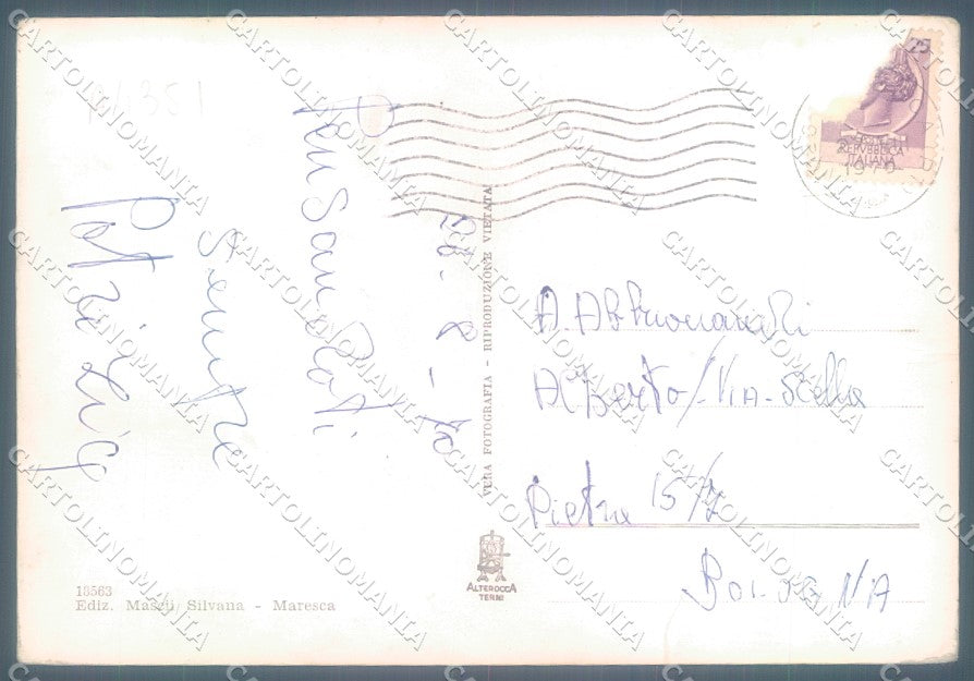 Pistoia Maresca Alterocca 18563 PIEGHE Foto FG cartolina JK1622 – retro