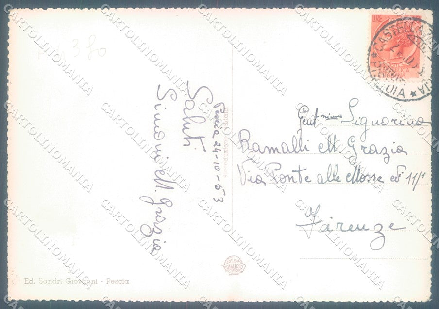 Pistoia Pescia Mercato Fiori Foto FG cartolina JK1637 – retro