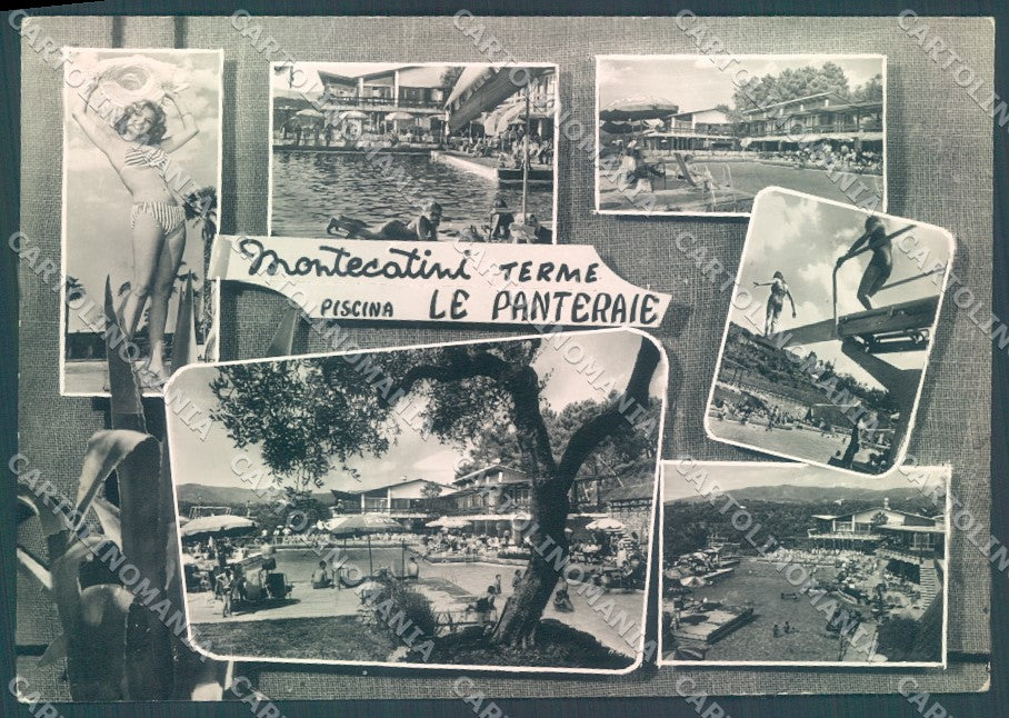 Pistoia Montecatini Piscina Le Panteraie Foto FG cartolina JK1639 – fronte