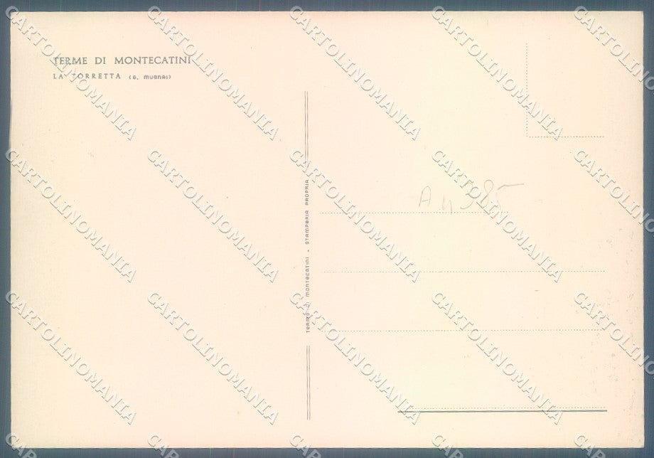 Pistoia Montecatini Terme Torretta FG cartolina JK1641 – retro