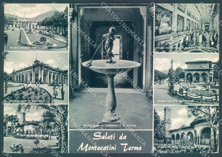 Pistoia Montecatini Terme saluti da FG cartolina JK1642 – fronte