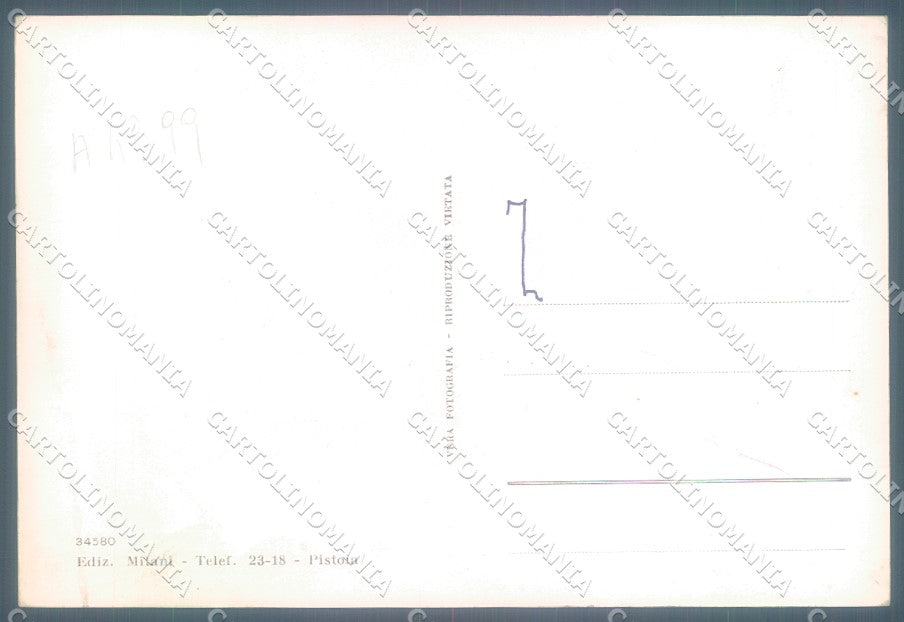 Pistoia Momigno Albergo Amelia Sala Pranzo Foto FG cartolina JK1647 – retro