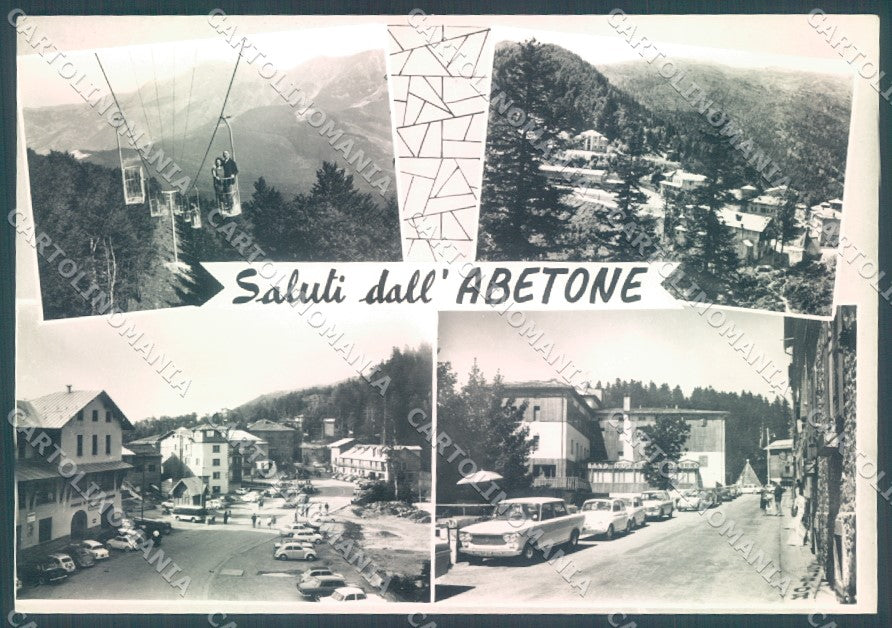Pistoia Abetone Seggiovia saluti da FOTO FG cartolina JK1663 – fronte