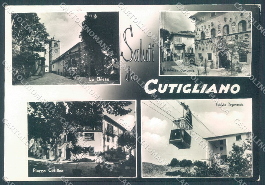 Pistoia Cutigliano Funivia Chiesa saluti da Foto FG cartolina JK1666 – fronte
