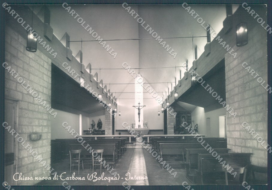 Bologna Carbona Interno Chiesa Foto FG cartolina JK1669 – fronte