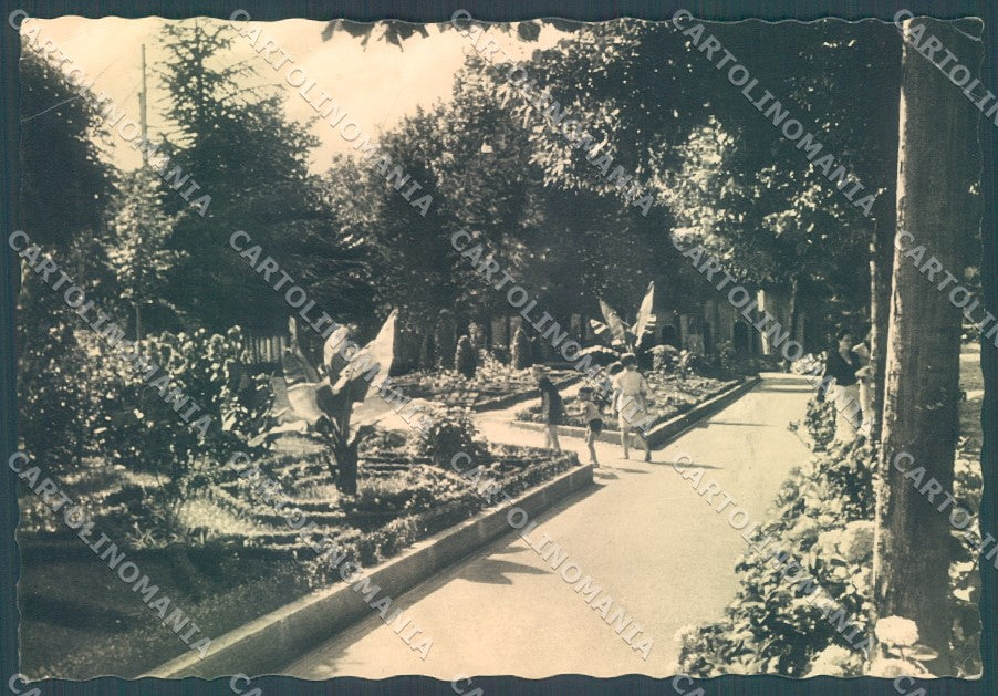 Bologna Porretta Terme Giardini PIEGA ANGOLO Foto FG cartolina JK1671 – fronte
