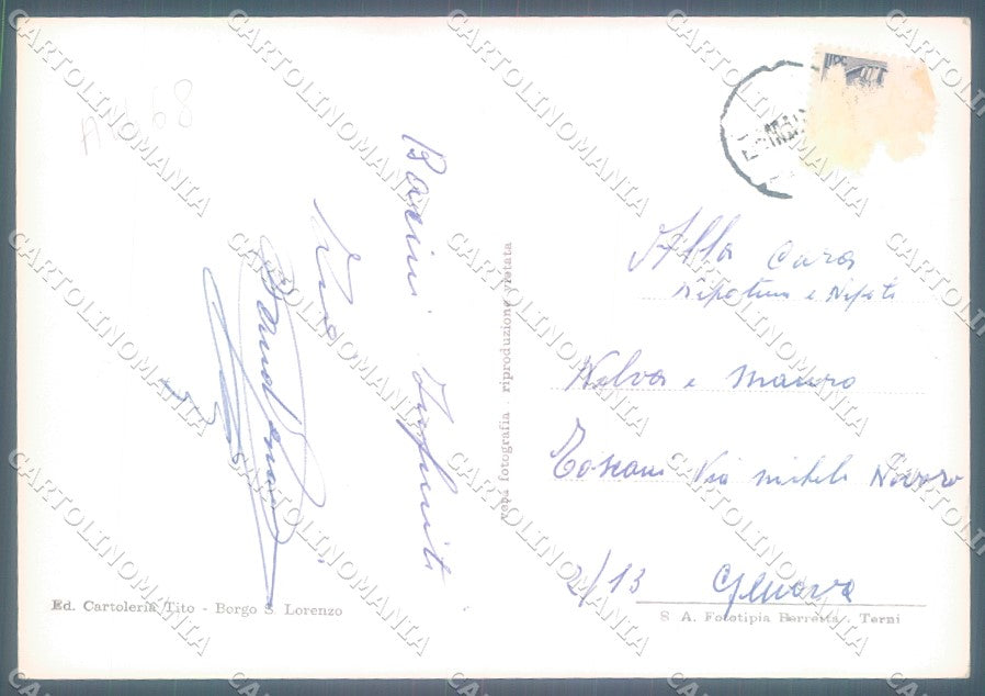 Firenze Città Passo Futa Albergo Ristorante Foto FG cartolina JK1677 – retro